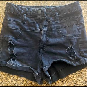 Refuge Black Shorts High Waisted